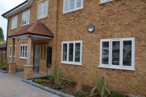 white aluminium windows